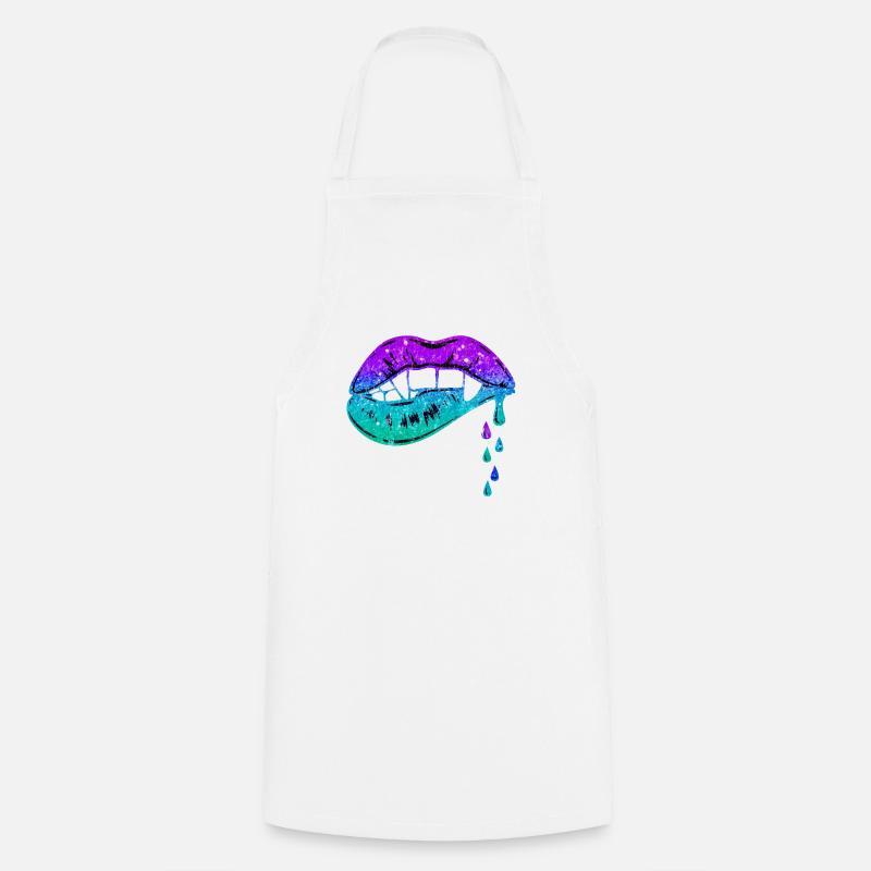 Melting lips - Cooking Apron - white