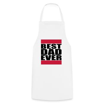 Best Dad Ever Logo - Cooking Apron - white - Front - AI Model Male 185 dark (185cm)