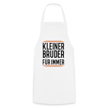 kleiner bruder für immer - Kochschürze - Weiß - Vorne - AI Model Male 185 dark (185cm)