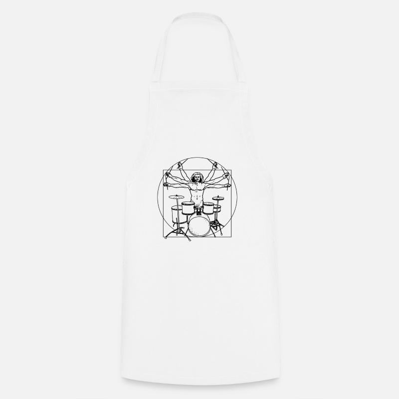 Batterie de batteur Da Vinci - Tablier de cuisine - blanc