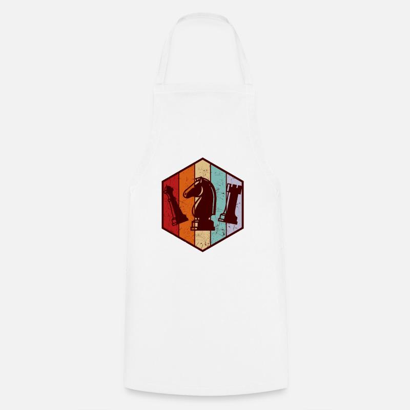 chess - Cooking Apron - white