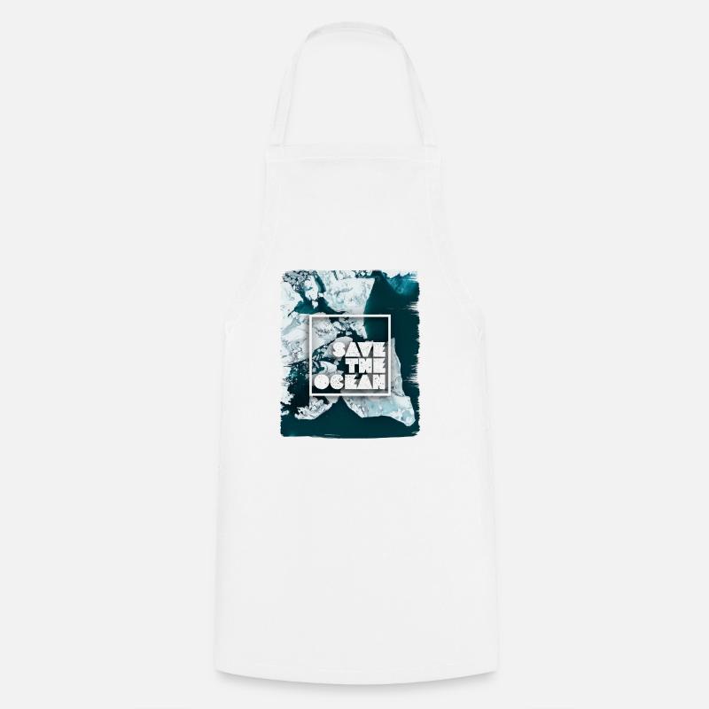 SAVE THE OCEAN - Tablier de cuisine - blanc