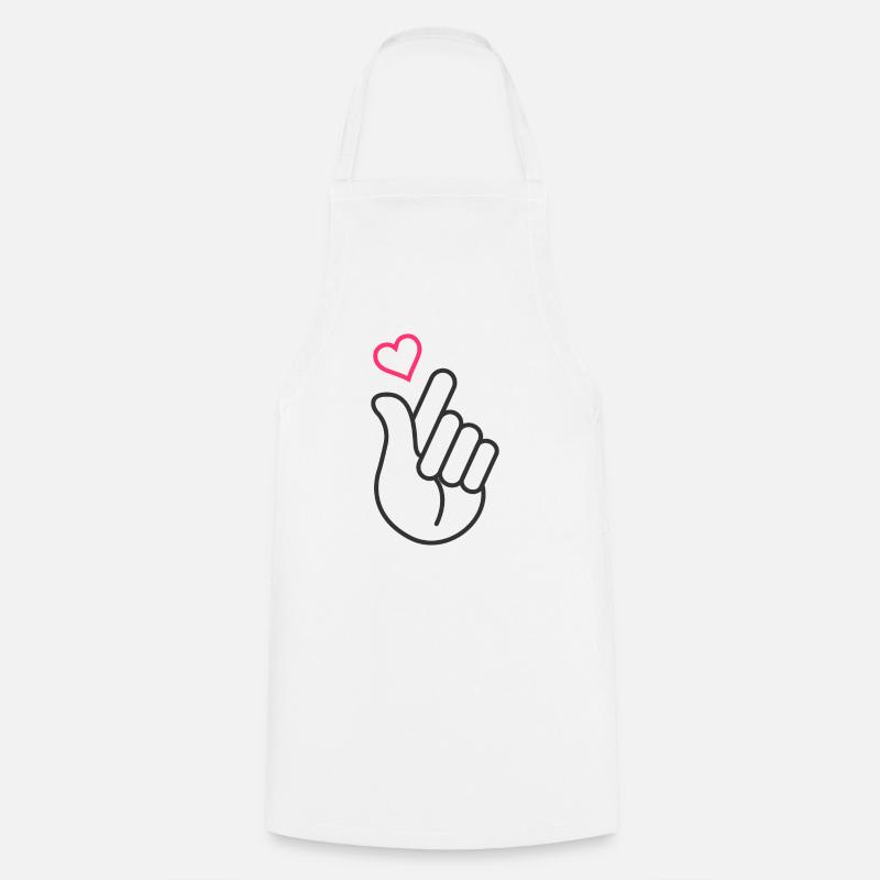 K-Pop - Tablier de cuisine - blanc