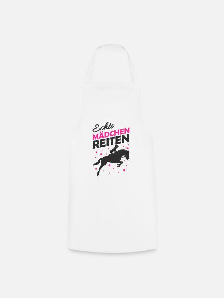Reiten - Kochschürze - Weiß