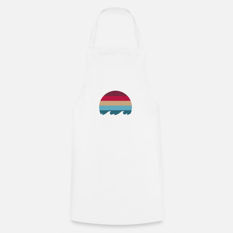 Vagues pastel - Tablier de cuisine - blanc
