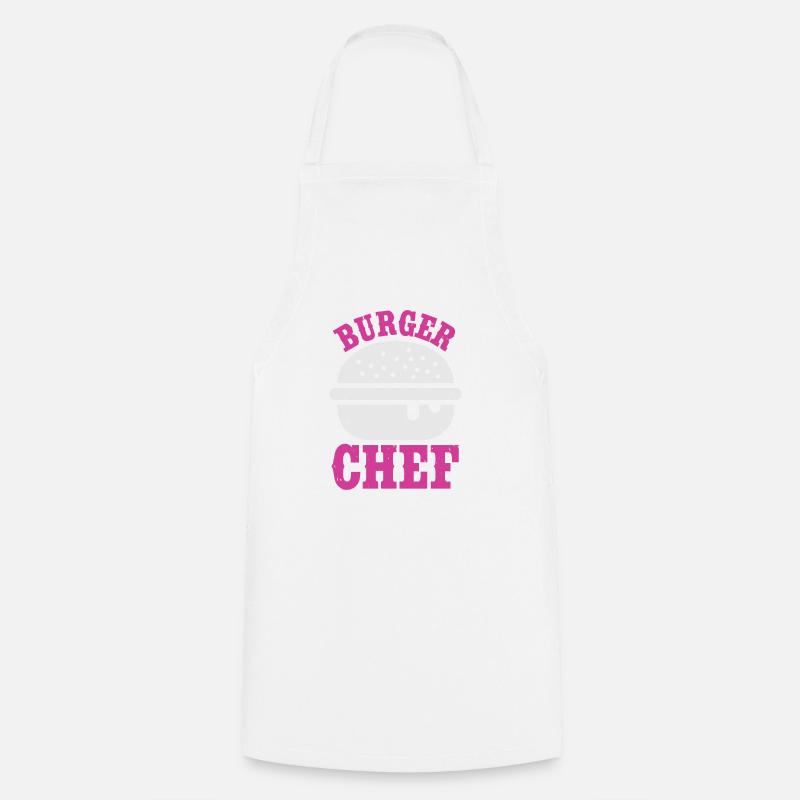 Chef burger - Tablier de cuisine - blanc