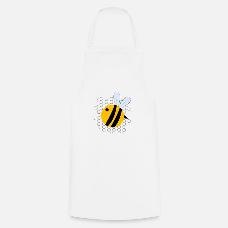 abeille - Tablier de cuisine - blanc