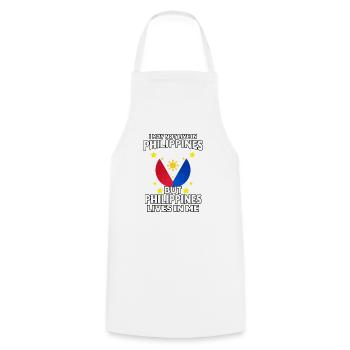 Philippines Life Love Filipino Flag I Gift - Cooking Apron - white - Front - AI Model Male 185 dark (185cm)