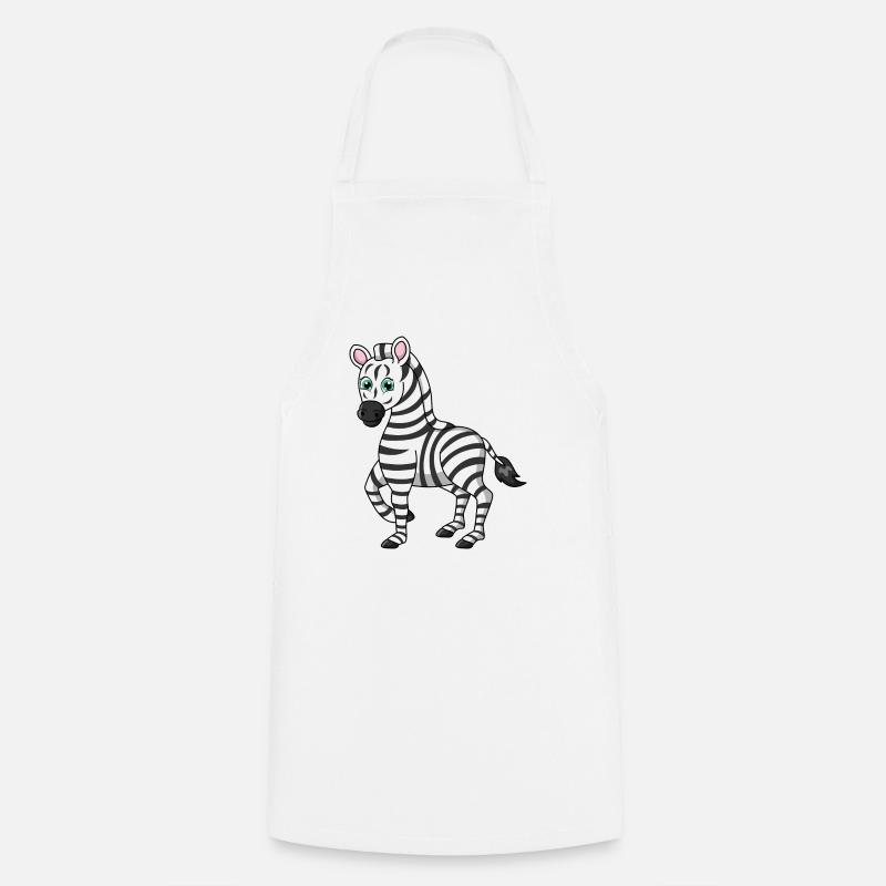 zebra - Kochschürze - Weiß