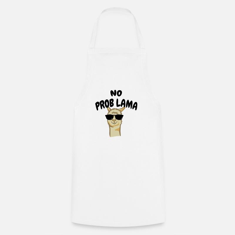 No Problama - Cooking Apron - white