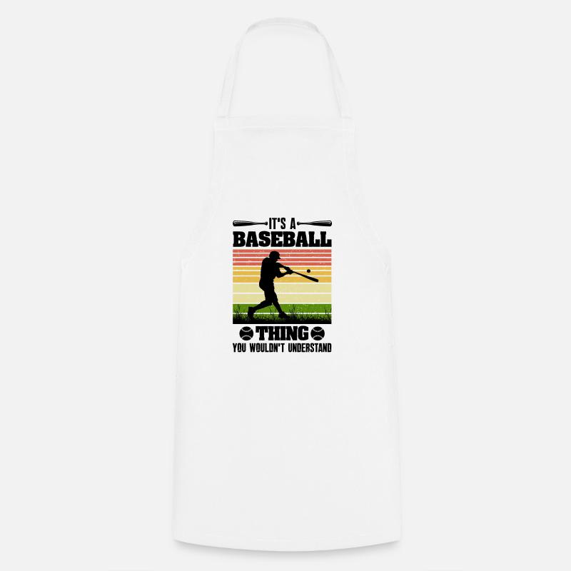 C’est un maillot de baseball - Tablier de cuisine - blanc