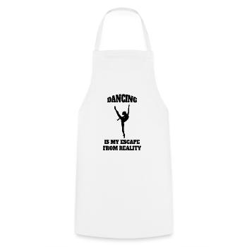 Dance Class Ballet Ballerina Gift Dance Dancer - Cooking Apron - white - Front - AI Model Male 185 dark (185cm)