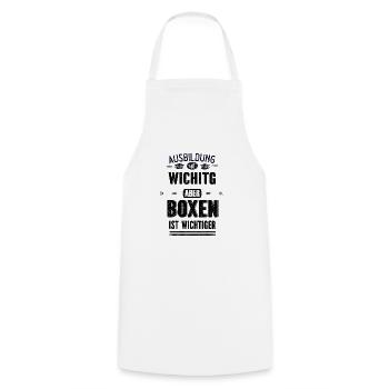Lustiges Sprüche Design Boxen Cooler Spruch - Kochschürze - Weiß - Vorne - AI Model Male 185 dark (185cm)
