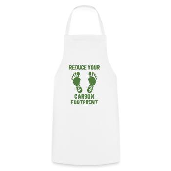 empreinte écologique protection de l’environnement changement climatique - Tablier de cuisine - blanc - Devant - AI Model Male 185 dark (185cm)