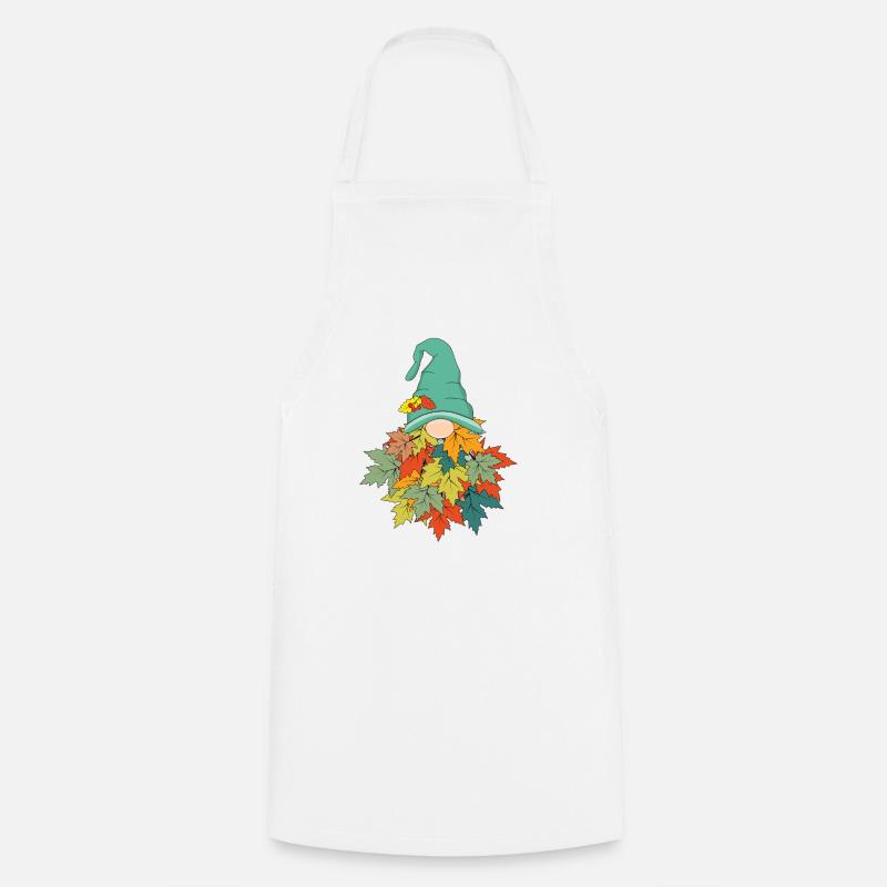 Gnome d’automne - Tablier de cuisine - blanc
