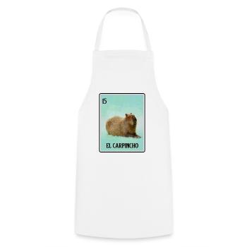 El Carpincho Mexikanische Capybara Karten Lustiges Nagetier - Kochschürze - Weiß - Vorne - AI Model Male 185 dark (185cm)
