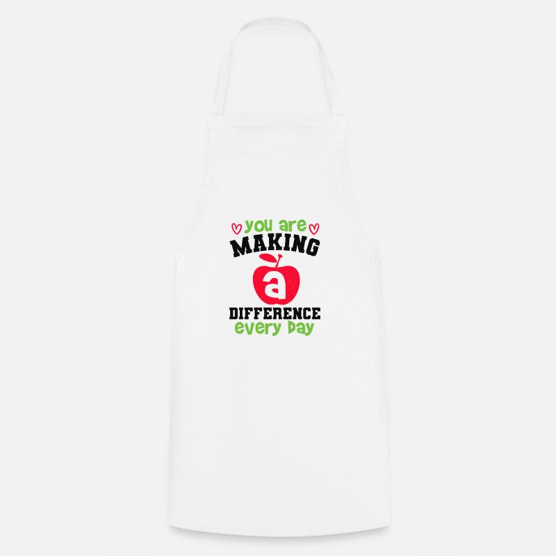 VOUS FAITES UNE DIFFÉRENCE CHAQUE JOUR - Tablier de cuisine - blanc