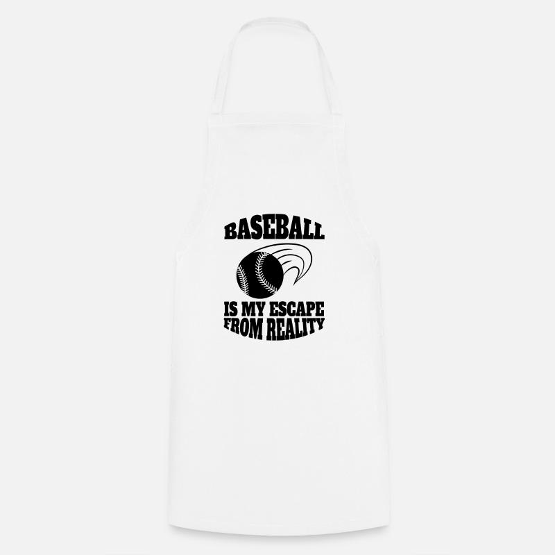 Baseball Team Baseball Baseball Player Baseball Player - Cooking Apron - white
