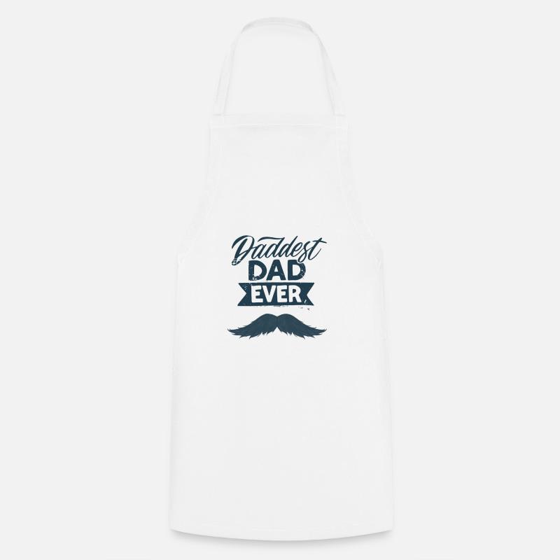 Daddest Dad Ever Geschenk Gift for Dad - Cooking Apron - white