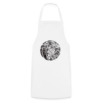 Volleyball Gift Volleyball Player Beach Volleyball - Cooking Apron - white - Front - AI Model Male 185 dark (185cm)