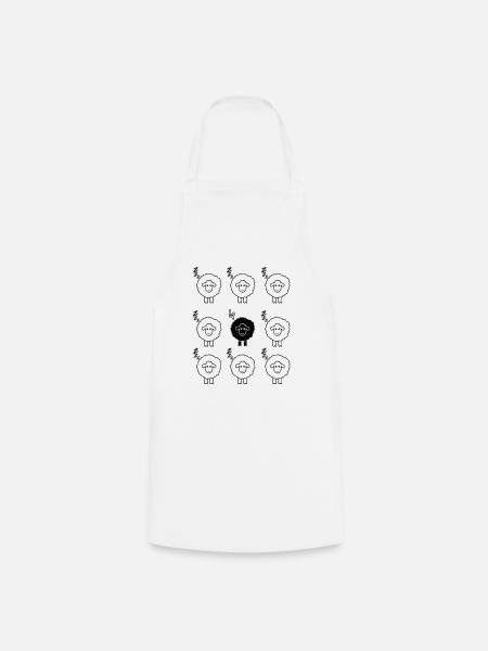 Black sheep - Cooking Apron - white