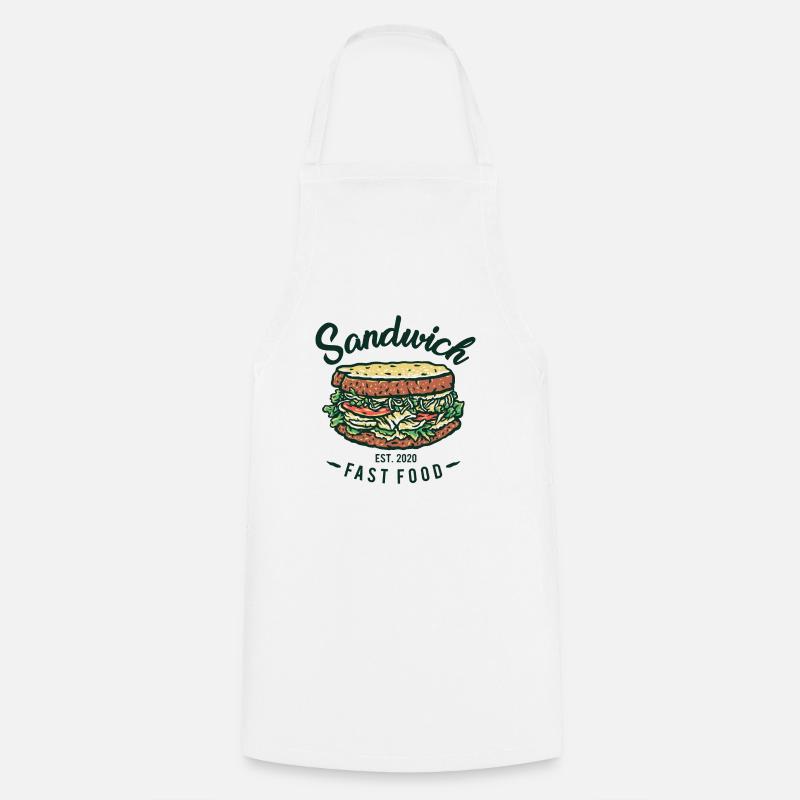 Sandwich - Tablier de cuisine - blanc