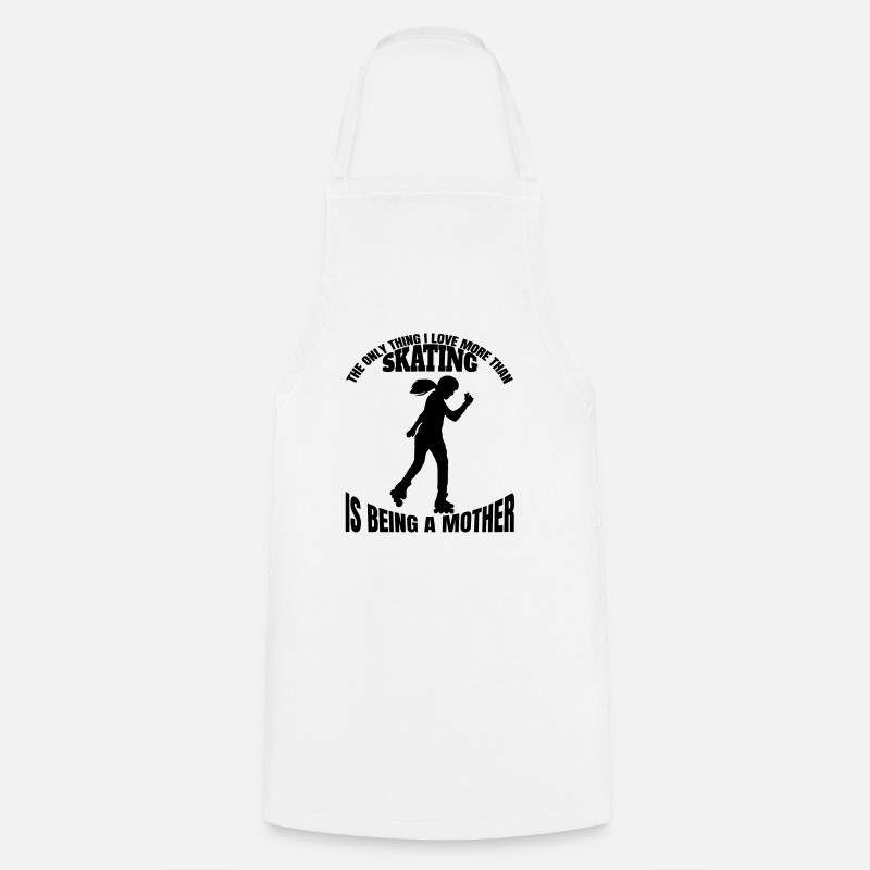 Roller Skate Inline Skater Gift Skate Inline Skater - Tablier de cuisine - blanc