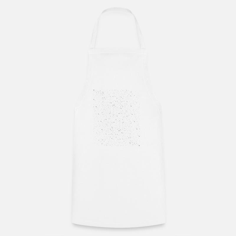 Paint Splash Distressed Overlay Black - Cooking Apron - white