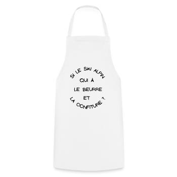 t-shirt humoristique, cadeau homme, femme, humour - Tablier de cuisine - blanc - Devant - AI Model Male 185 dark (185cm)