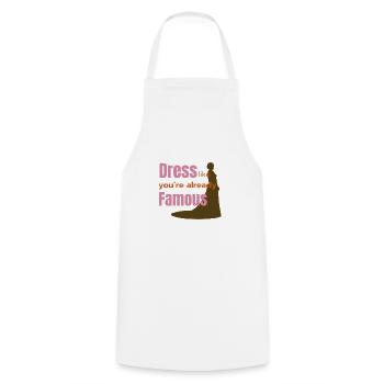 Comme si vous étiez déjà célèbre - Tablier de cuisine - blanc - Devant - AI Model Male 185 dark (185cm)