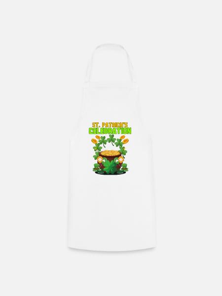 St. Patrick's Day - Kochschürze - Weiß