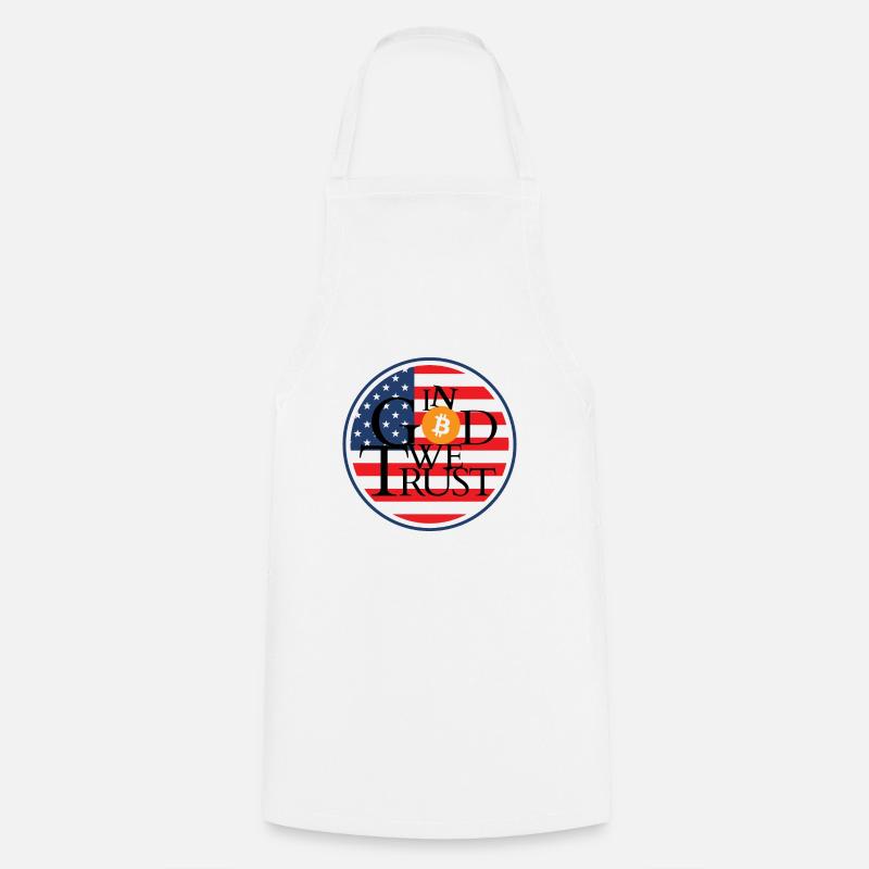 IN BITCOIN WE TRUST - Tablier de cuisine - blanc