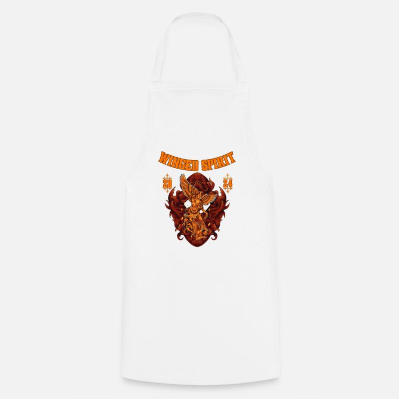 Winged Spirit 1 - Cooking Apron - white
