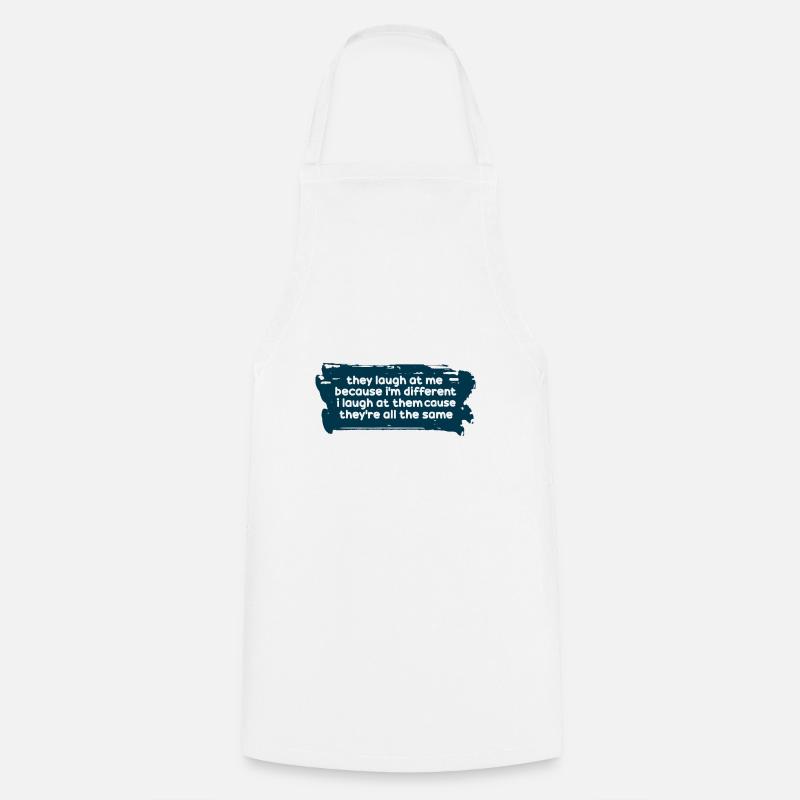 Ils se moquent de moi parce que je suis différent - Tablier de cuisine - blanc
