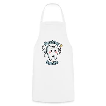 TOOTH FAIRY - Cooking Apron - white - Front - AI Model Male 185 dark (185cm)
