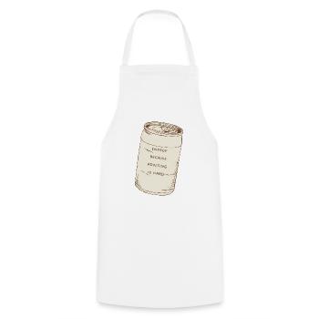 Energy because adulting is hard - for every worker - Cooking Apron - white - Front - AI Model Male 185 dark (185cm)