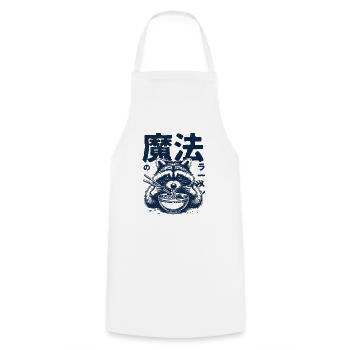 Ramen raton laveur Waschbär - Tablier de cuisine - blanc - Devant - AI Model Male 185 dark (185cm)