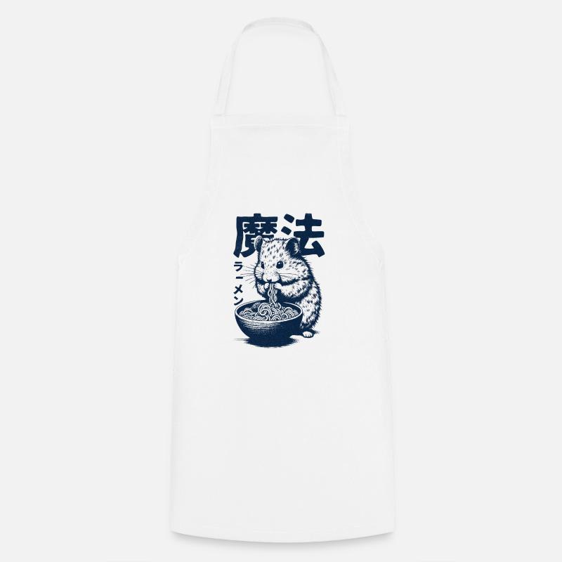 Ramen Hamster - Cooking Apron - white