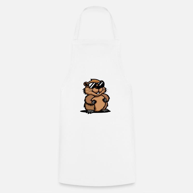 Castor Bande dessinée Cool - Tablier de cuisine - blanc