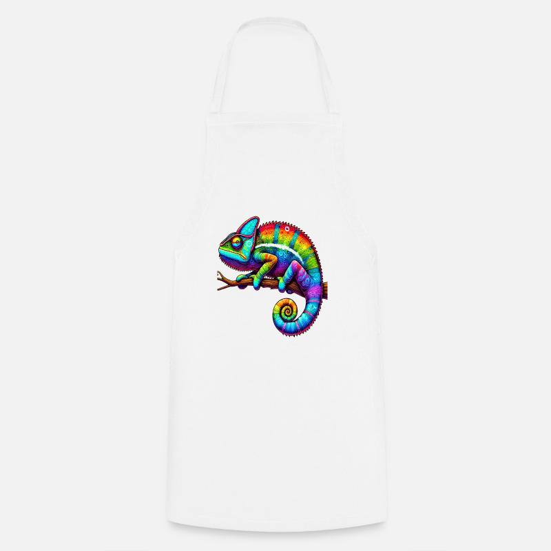 Chameleon - Cooking Apron - white