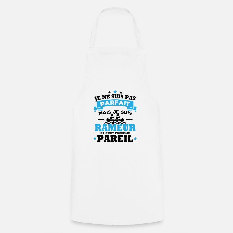 Je ne suis pas parfait mais je suis rameur - Tablier de cuisine - blanc