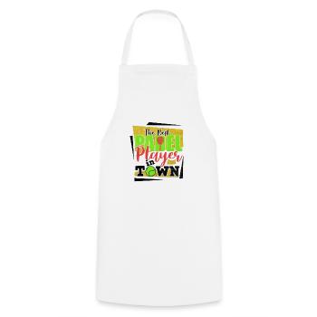 Padel Paddle Raquette Tennis Sport I Cadeau - Tablier de cuisine - blanc - Devant - AI Model Male 185 dark (185cm)