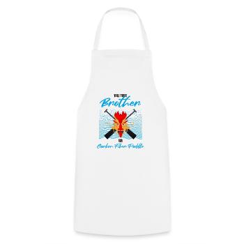 Dragon boating theme for dragon boat paddling - Cooking Apron - white - Front - AI Model Male 185 dark (185cm)