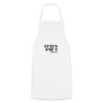Hambourg coordonne le souvenir - Tablier de cuisine - blanc - Devant - AI Model Male 185 dark (185cm)