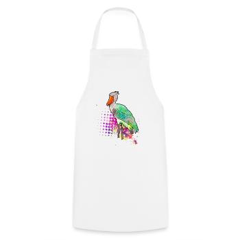 Shoebill Bird Ornithologist Forest I Gift - Cooking Apron - white - Front - AI Model Male 185 dark (185cm)