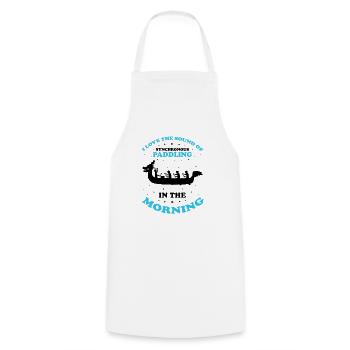 Dragon Boat Paddling for Dragon Boat Race Festival - Cooking Apron - white - Front - AI Model Male 185 dark (185cm)