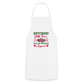 Retro Ferry Vêtements Porte-conteneurs - Tablier de cuisine - blanc - Devant - AI Model Male 185 dark (185cm)