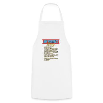 Bocce Bocci Colorful Balls Player I Gift - Cooking Apron - white - Front - AI Model Male 185 dark (185cm)