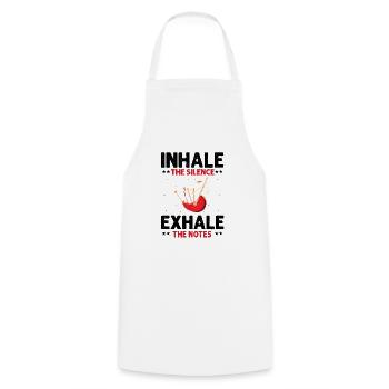 Bagpipes for pipers and Scots - Cooking Apron - white - Front - AI Model Male 185 dark (185cm)