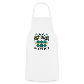 Le seul pack de six dont j’aurai besoin - Tablier de cuisine - blanc - Devant - AI Model Male 185 dark (185cm)